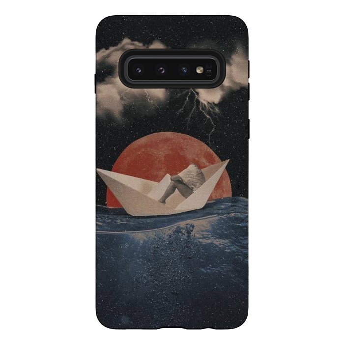 Galaxy S10 StrongFit Paper Boat by Eleaxart