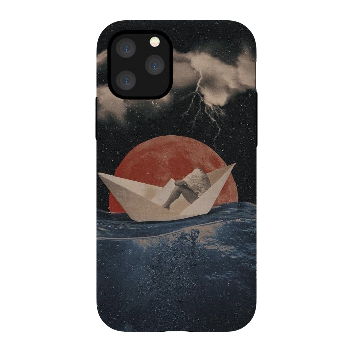iPhone 11 Pro StrongFit Paper Boat by Eleaxart