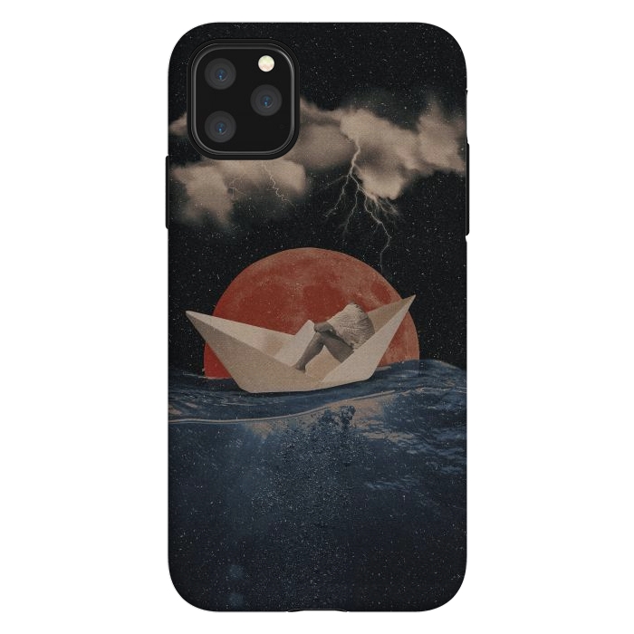 iPhone 11 Pro Max StrongFit Paper Boat by Eleaxart