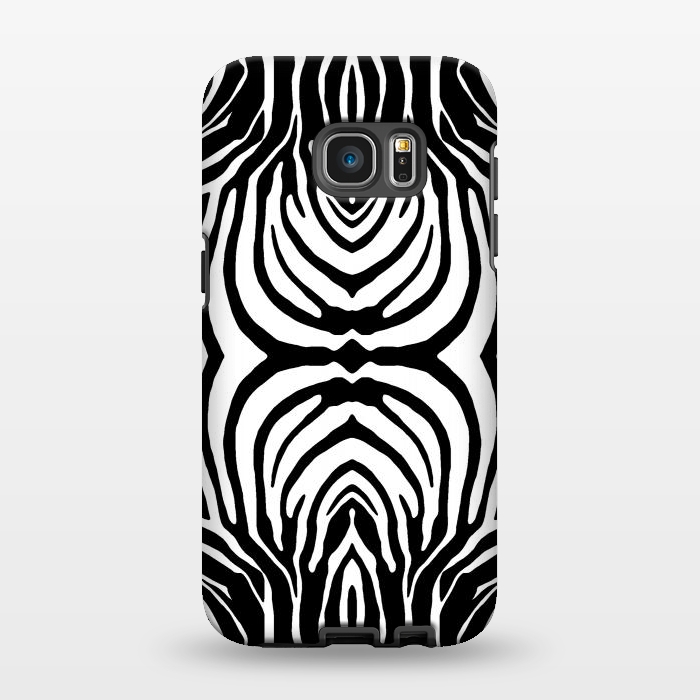 Galaxy S7 EDGE StrongFit White zebra stripes by Oana 