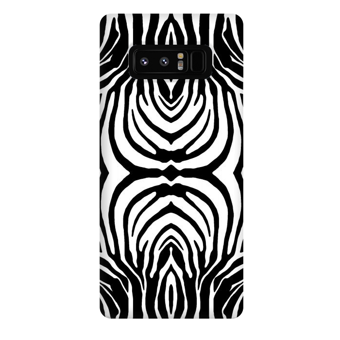 Galaxy Note 8 StrongFit White zebra stripes by Oana 