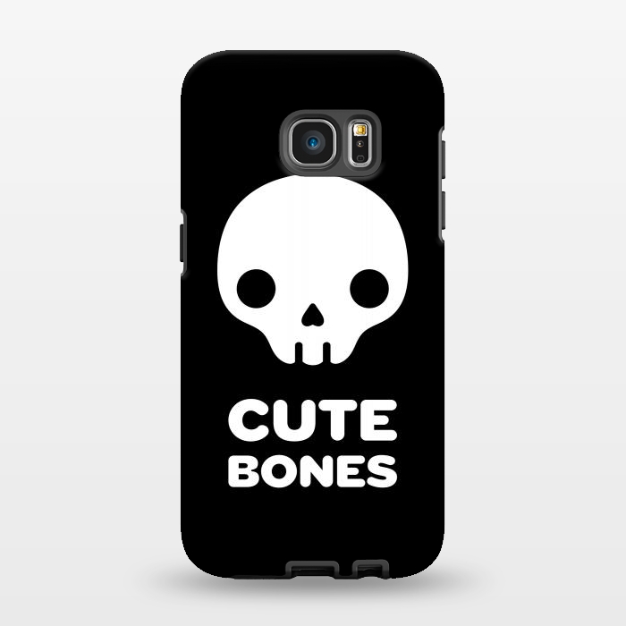Galaxy S7 EDGE StrongFit Cute skull by Laura Nagel