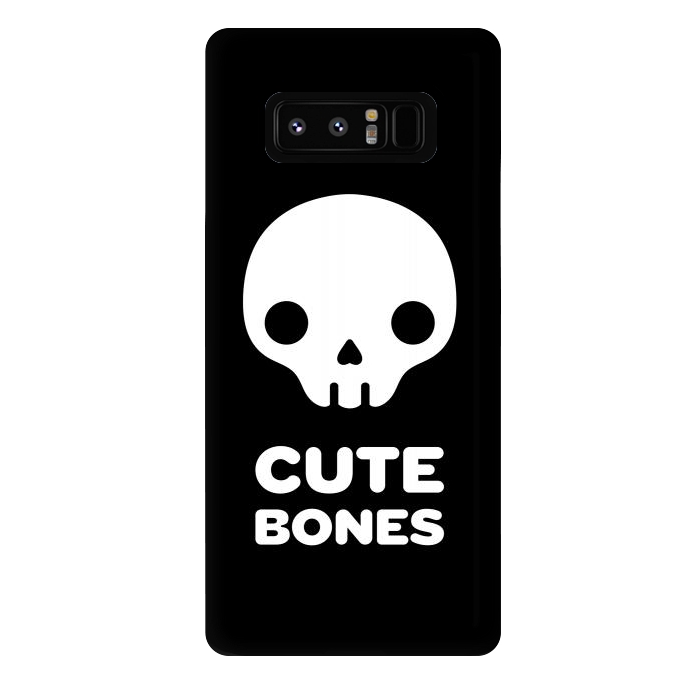Galaxy Note 8 StrongFit Cute skull by Laura Nagel