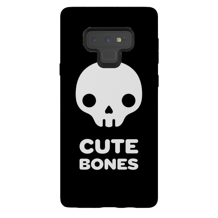 Galaxy Note 9 StrongFit Cute skull by Laura Nagel