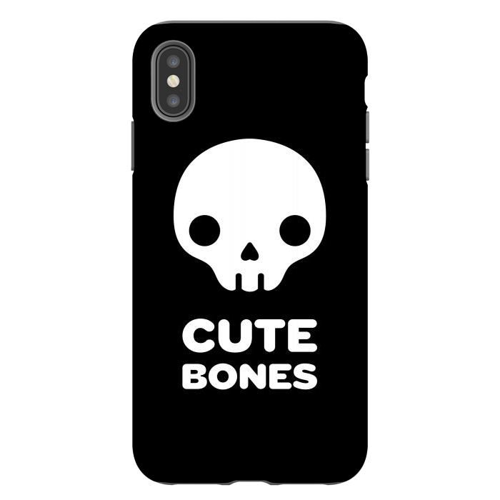 iPhone Xs Max StrongFit Cute skull by Laura Nagel