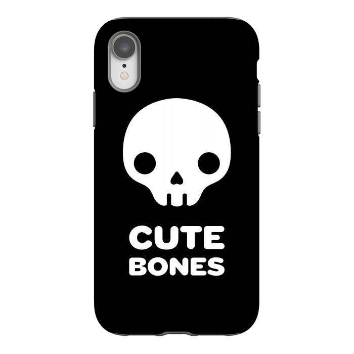iPhone Xr StrongFit Cute skull by Laura Nagel