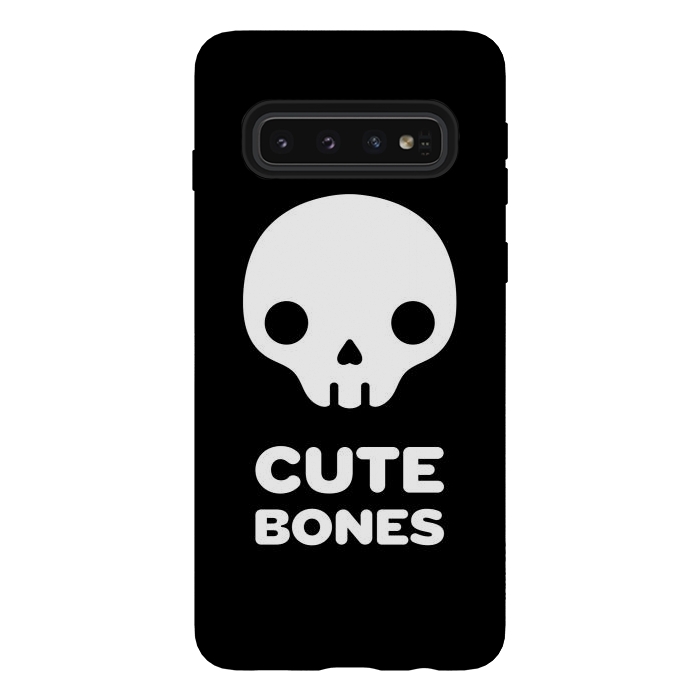 Galaxy S10 StrongFit Cute skull by Laura Nagel