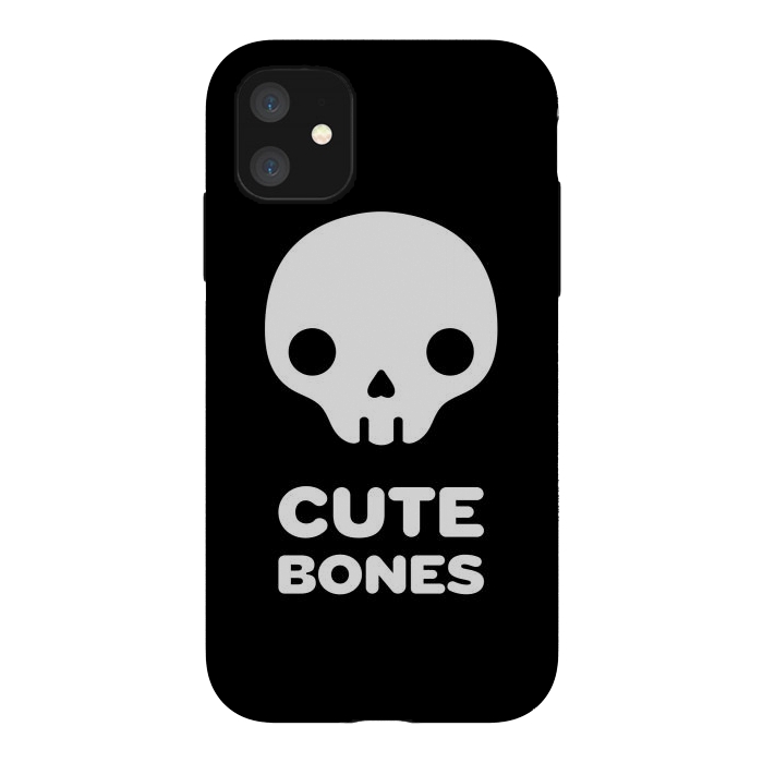 iPhone 11 StrongFit Cute skull by Laura Nagel