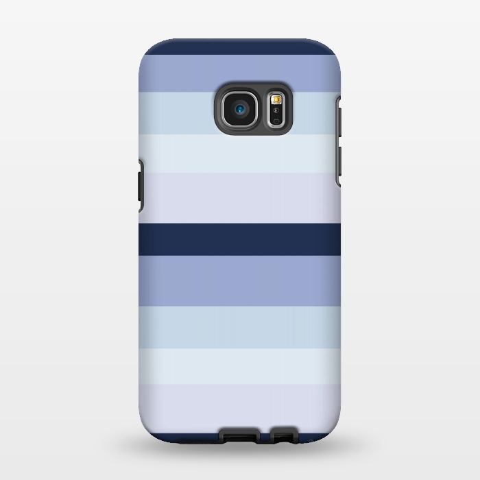 Galaxy S7 EDGE StrongFit Blue Stripes by Martina