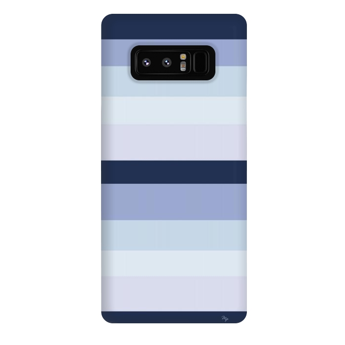 Galaxy Note 8 StrongFit Blue Stripes by Martina