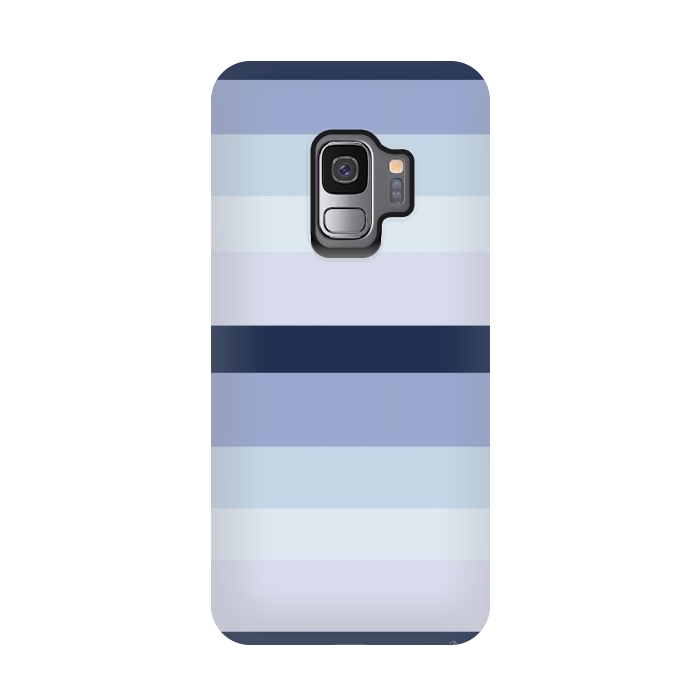 Galaxy S9 StrongFit Blue Stripes by Martina
