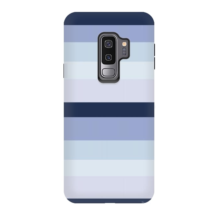 Galaxy S9 plus StrongFit Blue Stripes by Martina