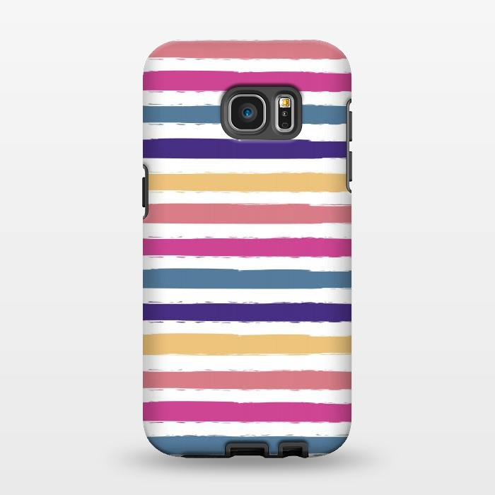 Galaxy S7 EDGE StrongFit Bright stripes by Martina