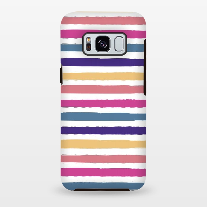 Galaxy S8 plus StrongFit Bright stripes by Martina