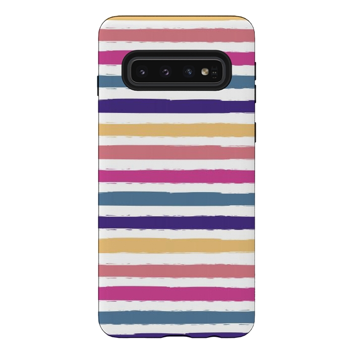 Galaxy S10 StrongFit Bright stripes by Martina