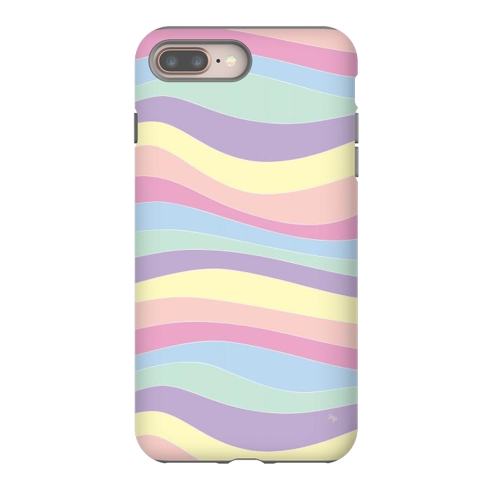 iPhone 7 plus StrongFit Pastel Waves by Martina