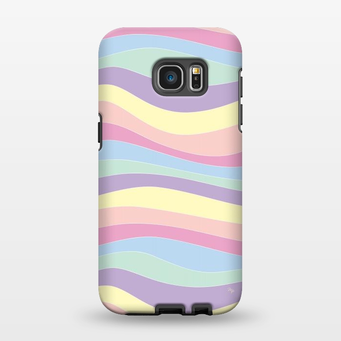 Galaxy S7 EDGE StrongFit Pastel Waves by Martina