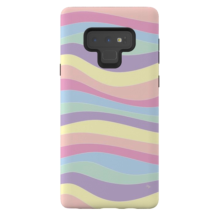 Galaxy Note 9 StrongFit Pastel Waves by Martina
