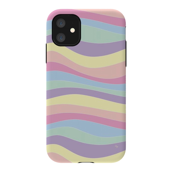 iPhone 11 StrongFit Pastel Waves by Martina