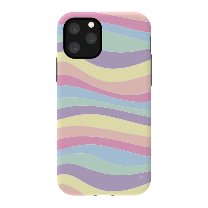 iPhone 11 Pro StrongFit Pastel Waves by Martina