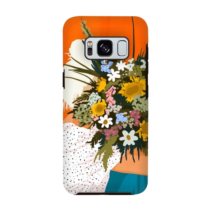 Galaxy S8 StrongFit Happiness Is To Hold Flowers In Both Hands by Uma Prabhakar Gokhale