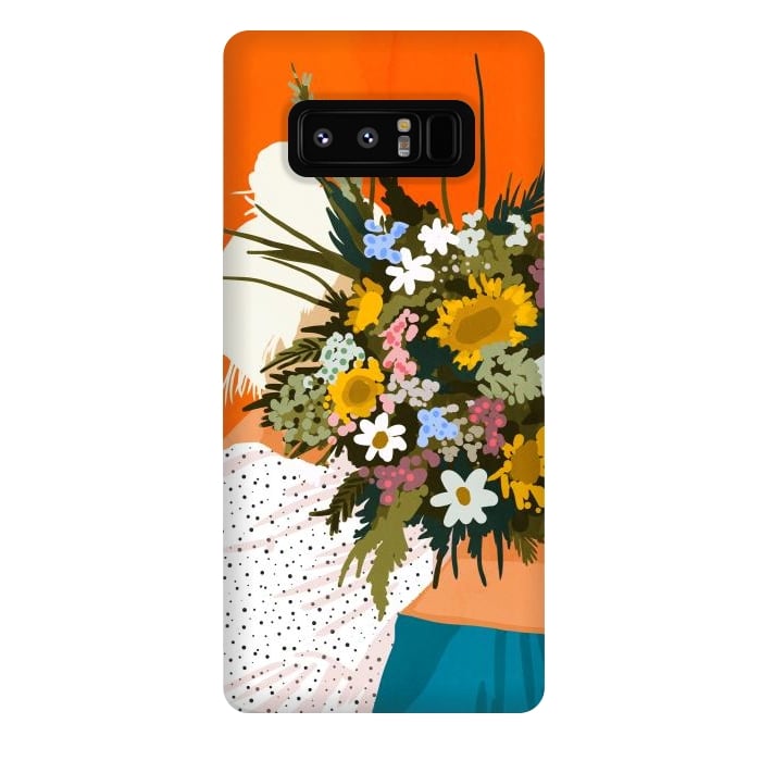 Galaxy Note 8 StrongFit Happiness Is To Hold Flowers In Both Hands by Uma Prabhakar Gokhale