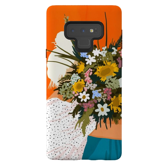 Galaxy Note 9 StrongFit Happiness Is To Hold Flowers In Both Hands by Uma Prabhakar Gokhale