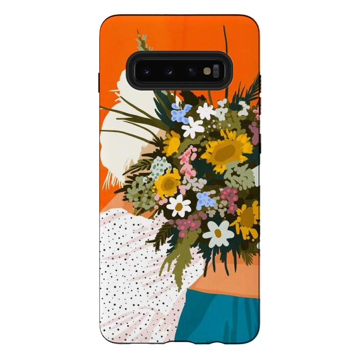 Galaxy S10 plus StrongFit Happiness Is To Hold Flowers In Both Hands by Uma Prabhakar Gokhale
