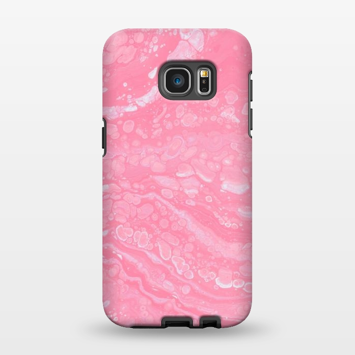 Galaxy S7 EDGE StrongFit Pink marble  by Winston
