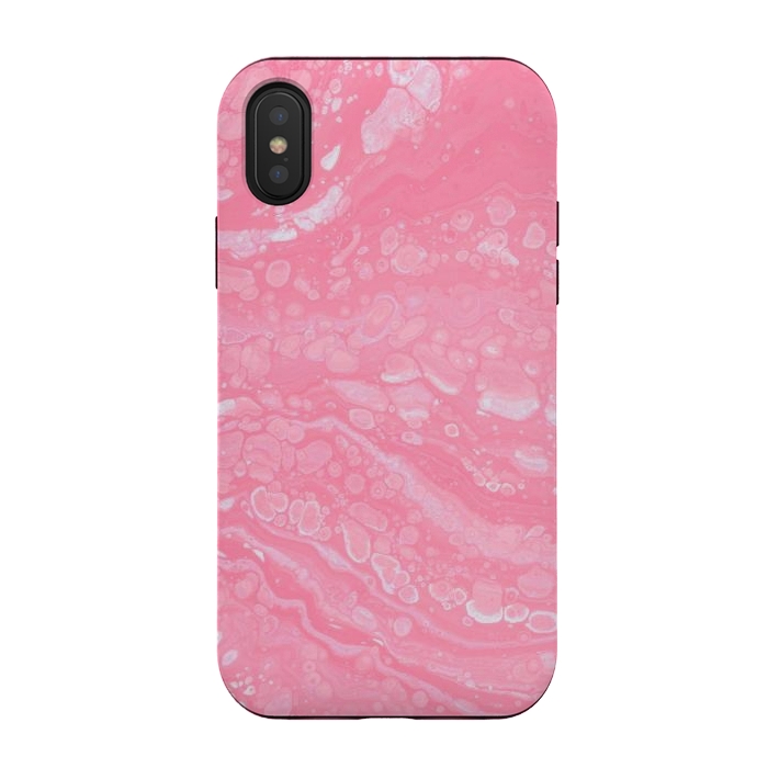 iPhone Xs / X StrongFit Pink marble  by Winston