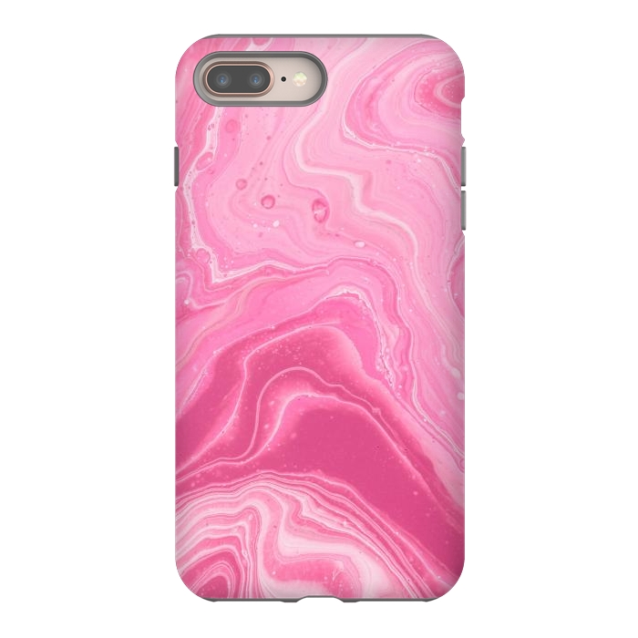 iPhone 7 plus StrongFit Pink marble 2 by Winston