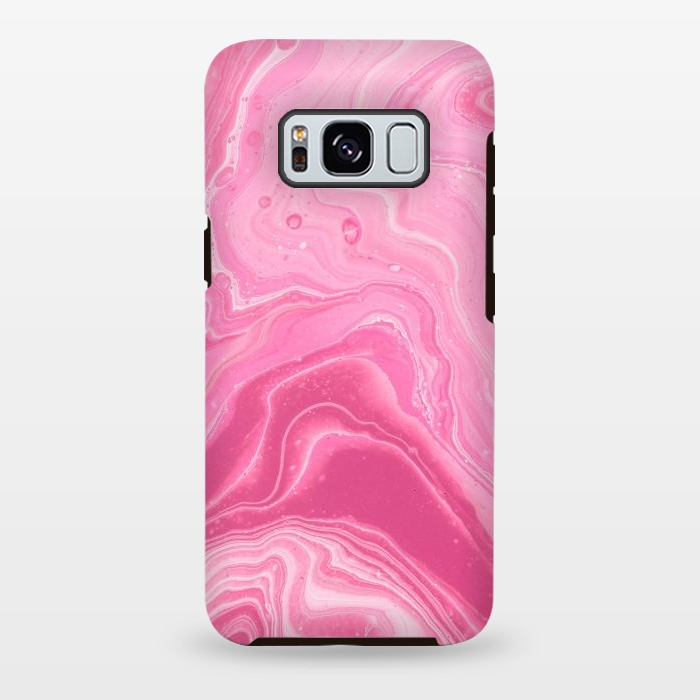 Galaxy S8 plus StrongFit Pink marble 2 by Winston