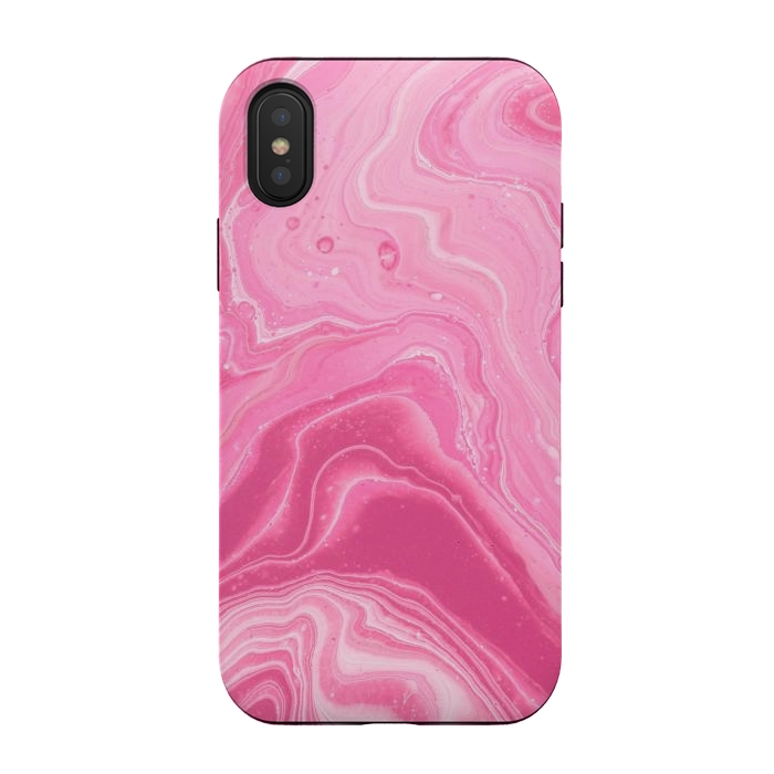 iPhone Xs / X StrongFit Pink marble 2 by Winston