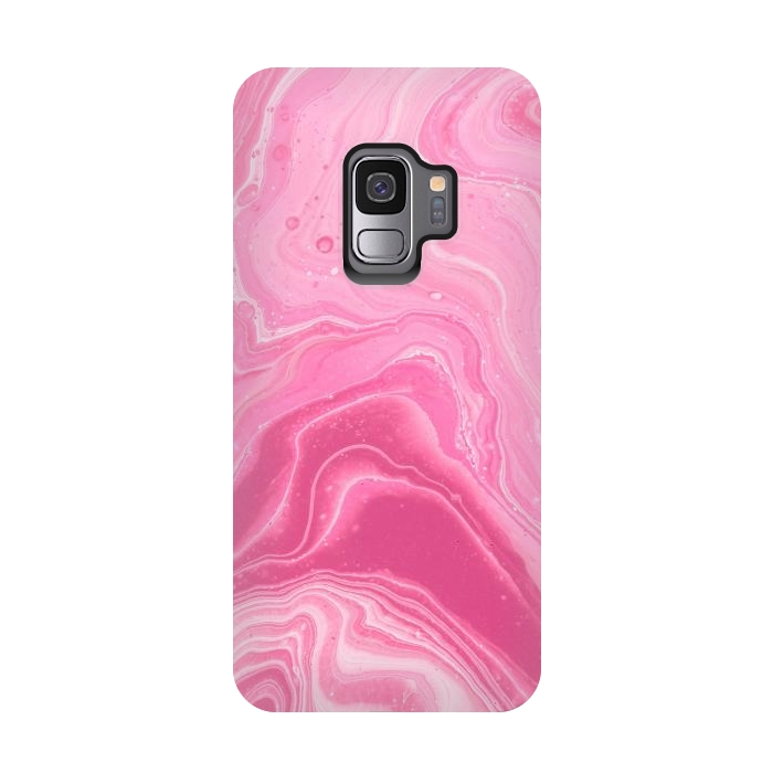 Galaxy S9 StrongFit Pink marble 2 by Winston