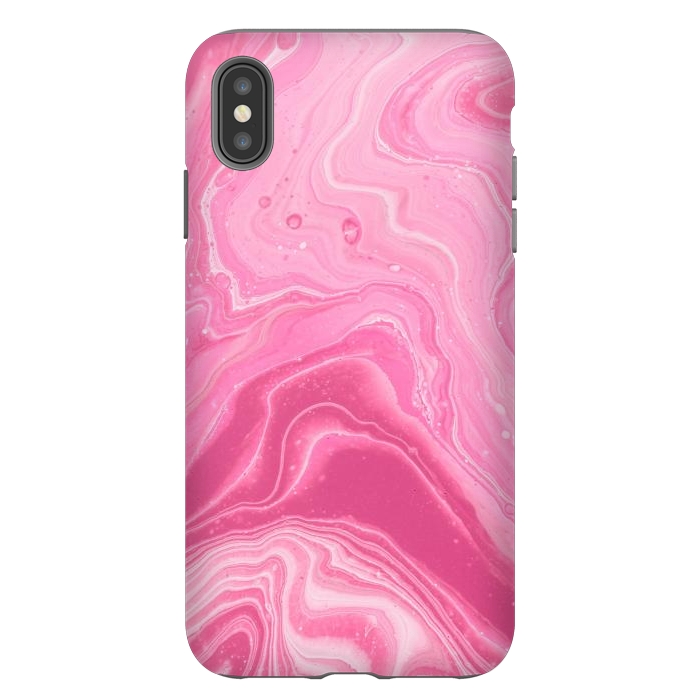 iPhone Xs Max StrongFit Pink marble 2 by Winston