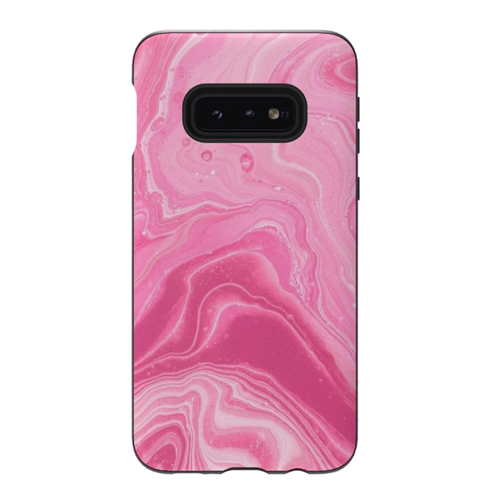 Galaxy S10e StrongFit Pink marble 2 by Winston