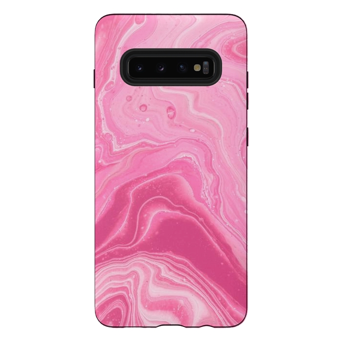 Galaxy S10 plus StrongFit Pink marble 2 by Winston
