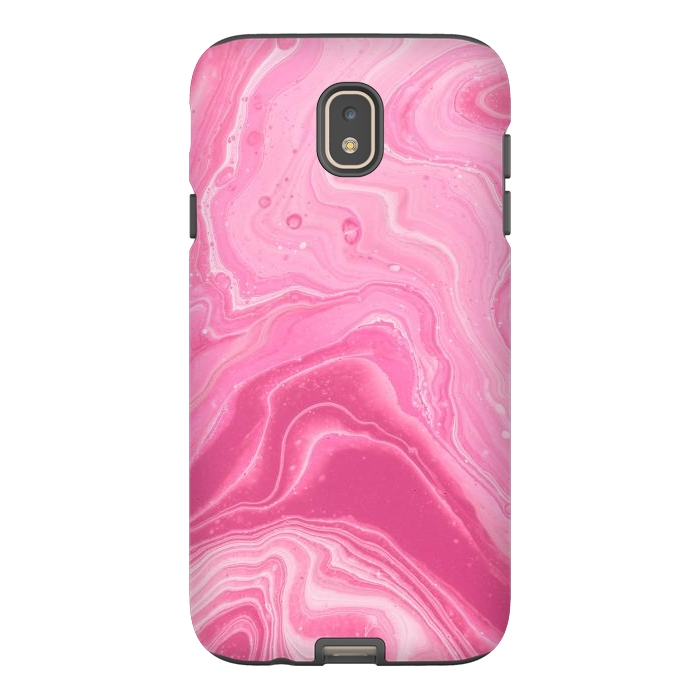 Galaxy J7 StrongFit Pink marble 2 by Winston