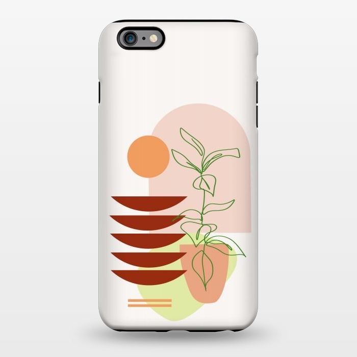 iPhone 6/6s plus StrongFit Geometric Shapes and Botanic 1 by nineFlorals
