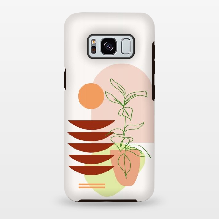 Galaxy S8 plus StrongFit Geometric Shapes and Botanic 1 by nineFlorals