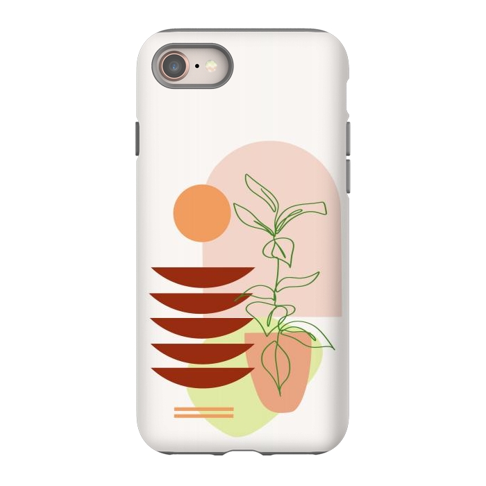 iPhone SE StrongFit Geometric Shapes and Botanic 1 by nineFlorals