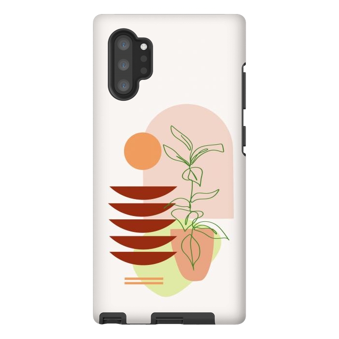 Galaxy Note 10 plus StrongFit Geometric Shapes and Botanic 1 by nineFlorals
