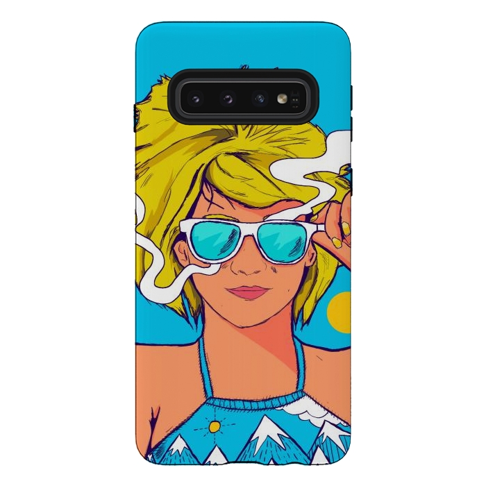 Galaxy S10 StrongFit The summer girl by Steve Wade (Swade)