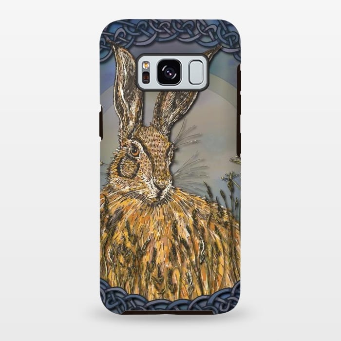 Galaxy S8 plus StrongFit Celtic Hare by Lotti Brown