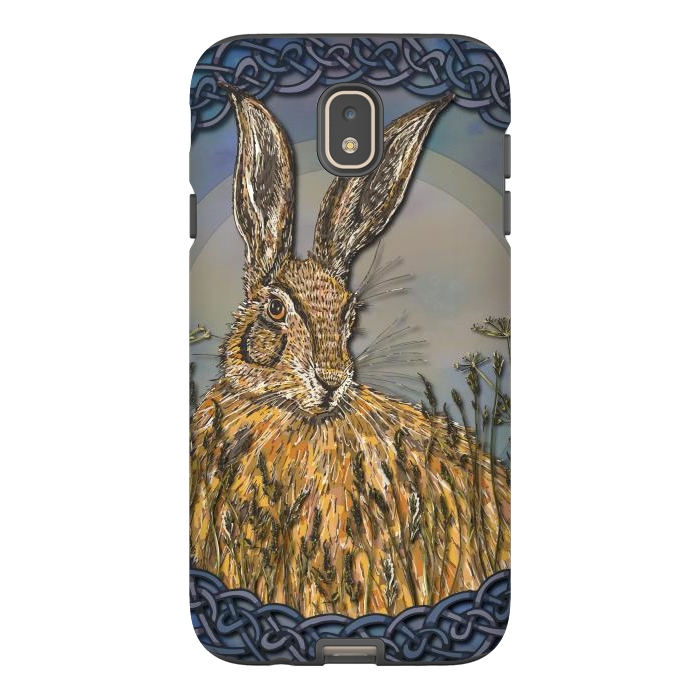Galaxy J7 StrongFit Celtic Hare by Lotti Brown