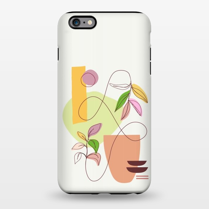 iPhone 6/6s plus StrongFit Geometric Shapes and Botanic 2 by nineFlorals