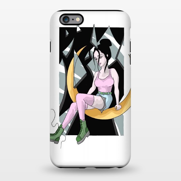 iPhone 6/6s plus StrongFit Moon girl by Evaldas Gulbinas 