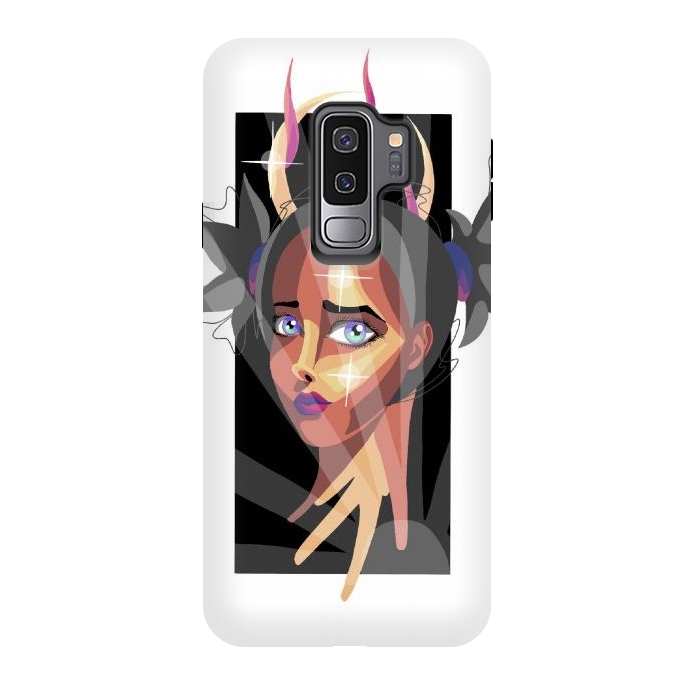 Galaxy S9 plus StrongFit Moon girl2 by Evaldas Gulbinas 