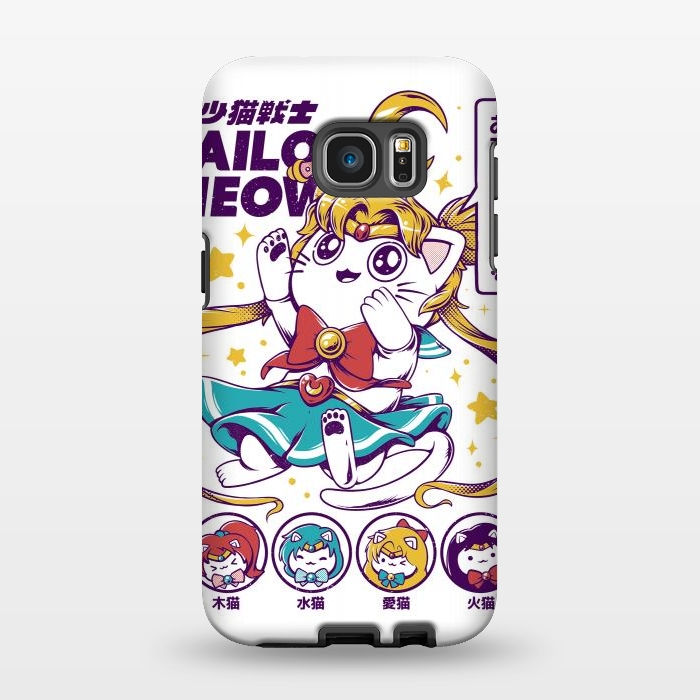 Galaxy S7 EDGE StrongFit Sailor Meow II by Ilustrata