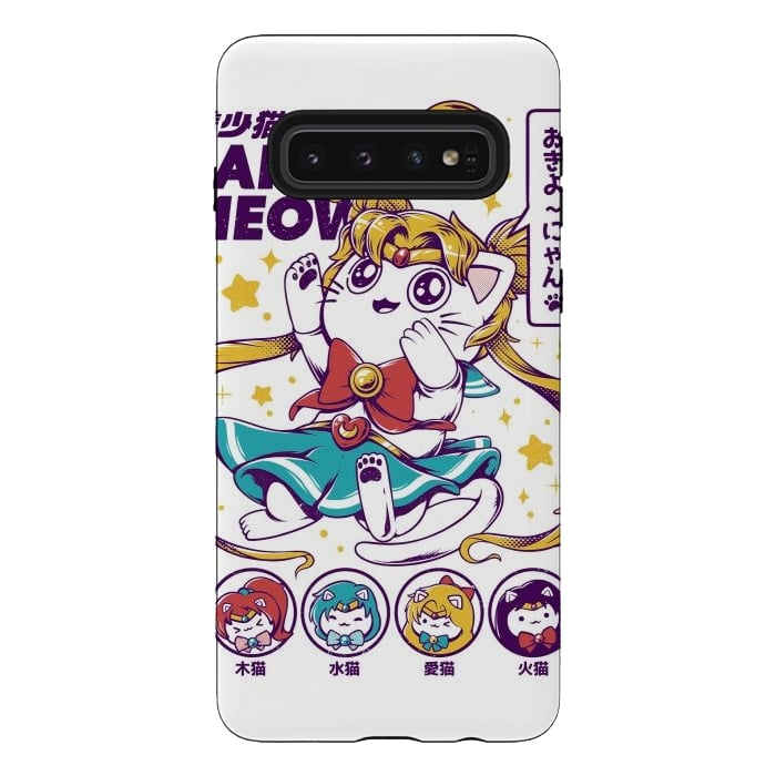 Galaxy S10 StrongFit Sailor Meow II by Ilustrata